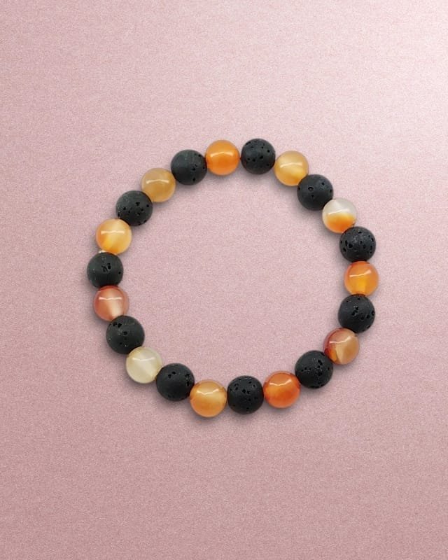carnelian and lava energy bracelet carnelian and lava energy bracelet