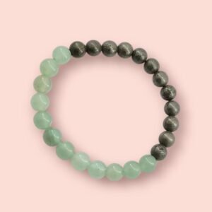 green aventurine & pyrite
