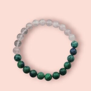 azurite & rose quartz