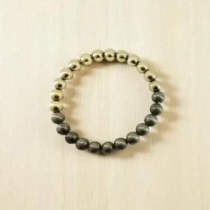 pyrite & golden pyrite bracelet